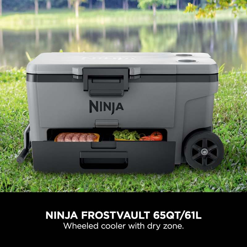 Ninja FrostVault 61L XL Wheeled Cooler in Grey
